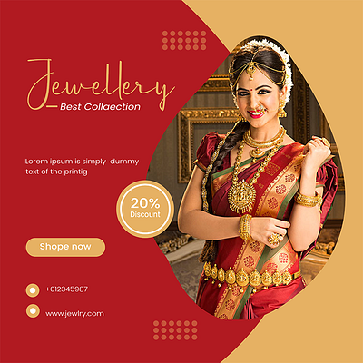 Jewellery social media poster Design branding graphic design