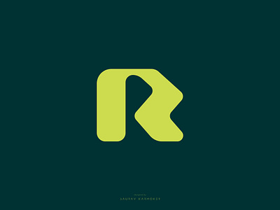 R letter logo design logo