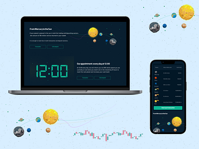 Crypto_cash back_landing page 12:12 app bit coin cash back crypto crypto currency dark mode desktop finance galaxy kyc landing landing page mobile night planet star tether ui ux