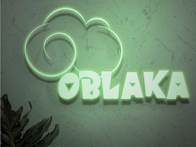 Brand identity for "Oblaka" cafe branding graphic design logo