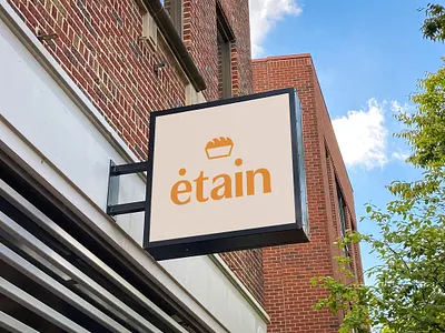 Etain/ signage bakery boulangerie brand brand design brand identity branding etain graphic design illustrator lightbox lightbox sign logo logo design logo mark logotype outdoor sign photoshop sign signage
