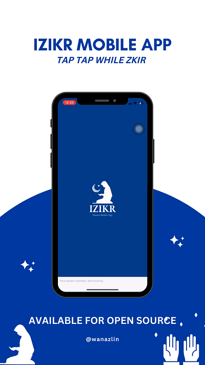 iZikr mobile app app branding design ui ux