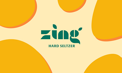 Zing Hard Seltzer/ logo beverage brand brand design brand identity branding drink graphic design hard seltzer logo logo design logotype mid century modern design package design packaging zing zing hard seltzer
