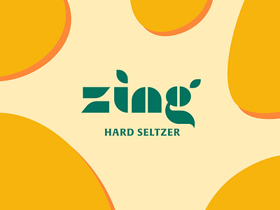 Zing Hard Seltzer/ logo beverage brand brand design brand identity branding drink graphic design hard seltzer logo logo design logotype mid century modern design package design packaging zing zing hard seltzer