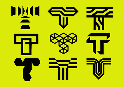 LOGO - COLLECTION T - 2024 2024 branding design graphic design icon identity illustration logo marks symbol t ui