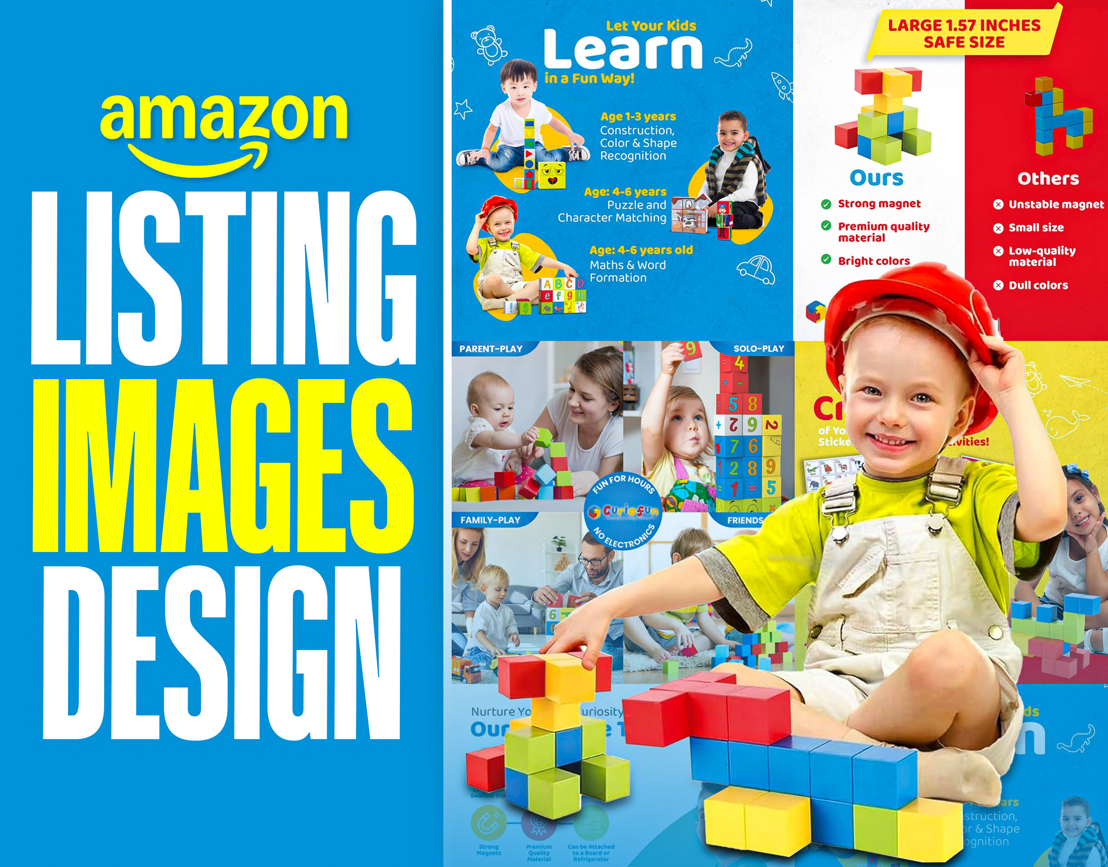 Amazon Listing Images-Kids Learning Toys amazon branding design graphic design graphicdesign illustration listingimages logo photoshop