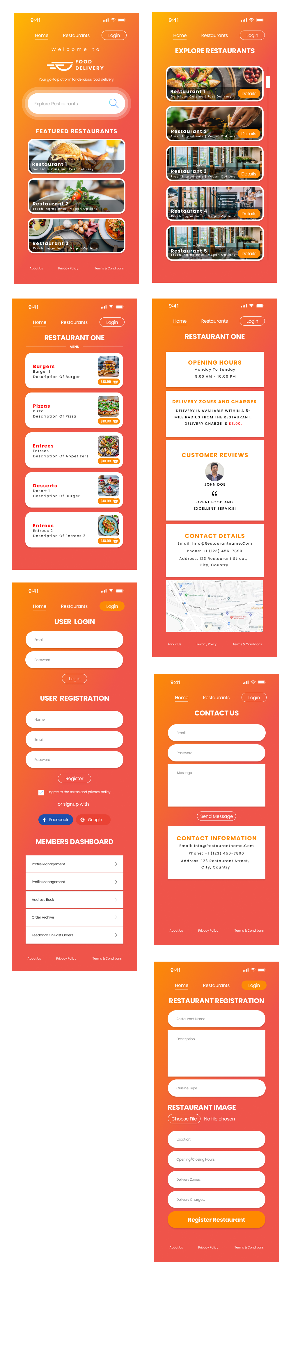 food delivery app design app delivery design food food delivery app design ui ux