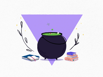 A dash of thyme and eye of newt 🧙🏻‍♀️ animation books cauldron craft design eye gif graphic halloween illustration magic motion newt posion potion simple spells spooky stop witch