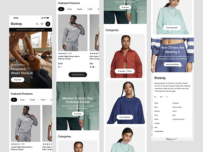 Runway - Web responsive branding clothing logo responsive ui web website website responsive