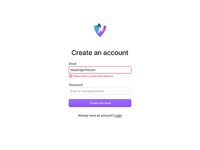 Signup Form branding create an account email email error error login sign up signup typography ui ux