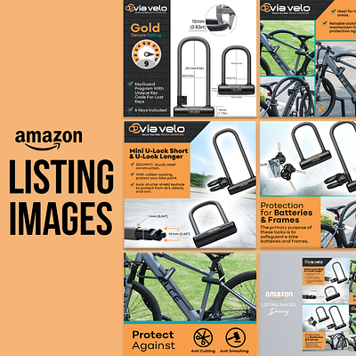 Listing Images-Via Velo amazon branding design graphic design graphicdesign illustration listingimages logo photoshop