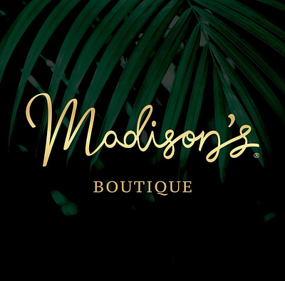 Brand Design - Madison’s Boutique branding design fashion graphic design graphics logo logotype type typography