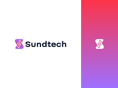 Sundtech brand branding design graphic design logo logo design minimal modern sundtech