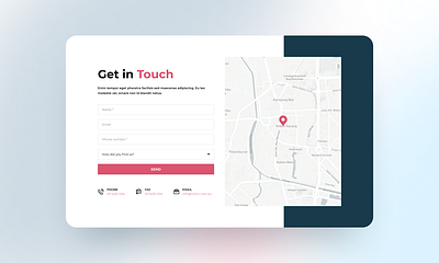 Get in touch Page contact us page design ui uiux user experience user interface