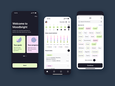 Moodbright - IOS mobile app ai branding bridge page completion rate conversion rate cta design ecommerce illustration logo mobile pharmacy ui uiux user experience ux uxui