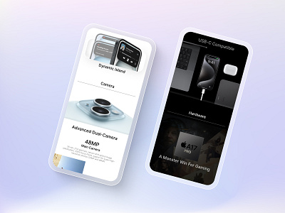 iPhone 15 Series Landing Page Clone UI design feature figma iphone landing page ui web design