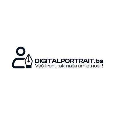 DigitalPortrait.ba brand identity branding design graphic design illustration illustrator logo minimal ui ux vector