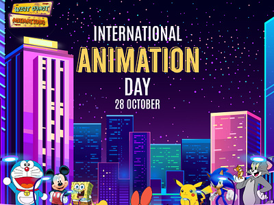 International Animation Day 3d animation branding design graphic design icon identity illustration motion graphics ui ux vector