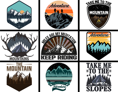 Mountain T-shirt Design Bundle | Adventure T-shirt Collection adventureshirt adventuretshirt adventuretshirtdesign adventuretshirtdesigns adventuretshirts illustration mountain shirt mountain shirt design mountain shirt designs mountain shirts mountain tee mountain tee design mountain tee designs mountain tees mountain tshirt mountain tshirt design mountain tshirt designs mountain tshirts print typography