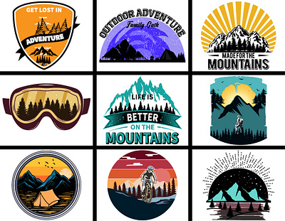 Mountain T-shirt Design Bundle | Adventure T-shirt Collection adventureshirtdesign adventuretee adventuretees hike shirt hike shirt design hike shirt designs hike shirts hike tee hike tee design hike tees hike tshirt design hikingshirtdesign hikingshirtdesigns hikingtee hikingtees hikingtshirt hikingtshirts illustration print typography