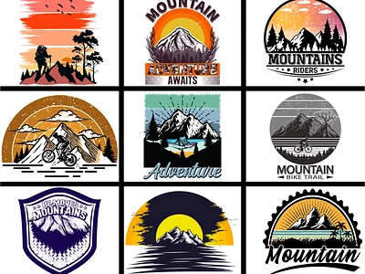 Mountain T-shirt Design Bundle | Adventure T-shirt Collection animation camping shirt camping shirt design camping shirt designs camping shirts camping tee camping tees camping tshirt camping tshirt design camping tshirt designs camping tshirts hikingshirt hikingshirtdesign hikingshirtdesigns hikingshirts illustration print typography