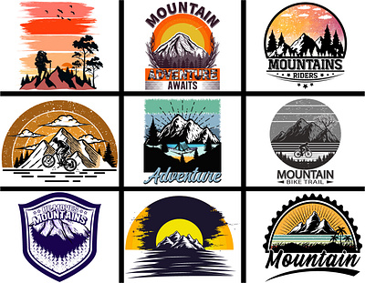 Mountain T-shirt Design Bundle | Adventure T-shirt Collection animation camping shirt camping shirt design camping shirt designs camping shirts camping tee camping tees camping tshirt camping tshirt design camping tshirt designs camping tshirts hikingshirt hikingshirtdesign hikingshirtdesigns hikingshirts illustration print typography