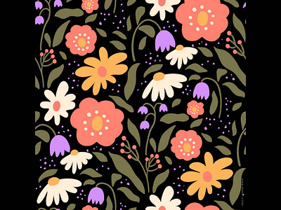 Symphony floral nature pattern