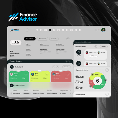 Finance: Investment Dashboard page UI/UX DESIGN app application design graphic design logo mobile app ui