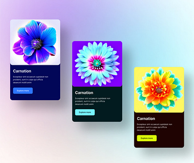 Card UI kit | UI UX Design branding card design figma flower graphic design kit mobile app ui ui card uikit ux web design website design