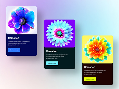 Card UI kit | UI UX Design branding card design figma flower graphic design kit mobile app ui ui card uikit ux web design website design