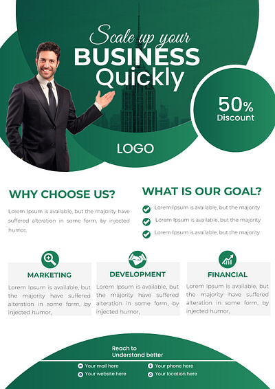 Creative Business Flyer Template Design business business flyer business template corporate design flyer flyer design graphic design modern template