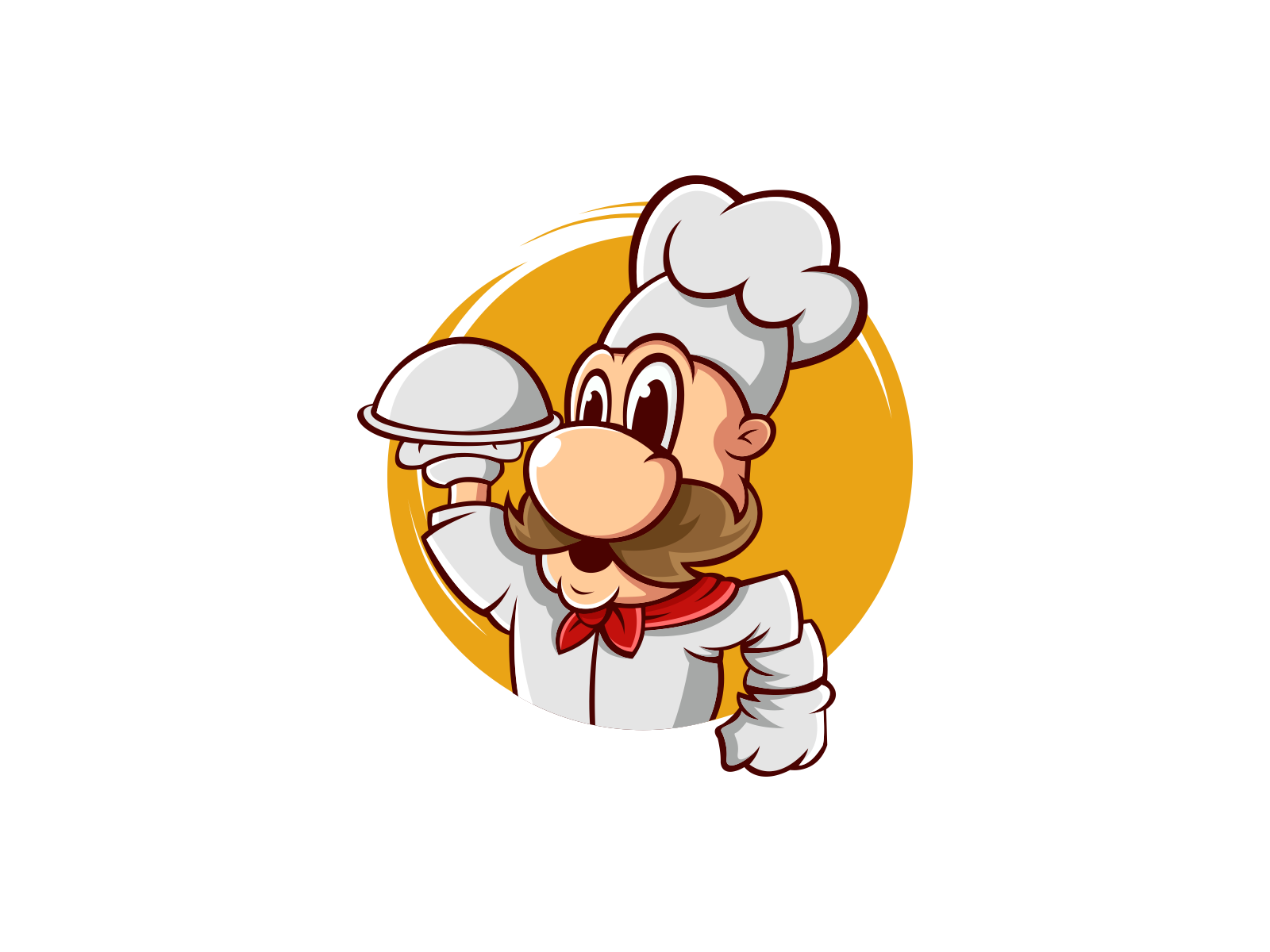 Mr. Chef Logo Design Vector Template by Majestic Logo on Dribbble