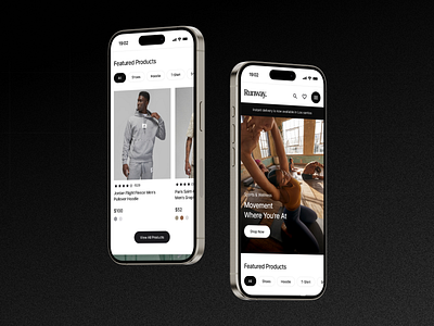 Runway - Clothing 3d app branding clothing responsive responsive design ui