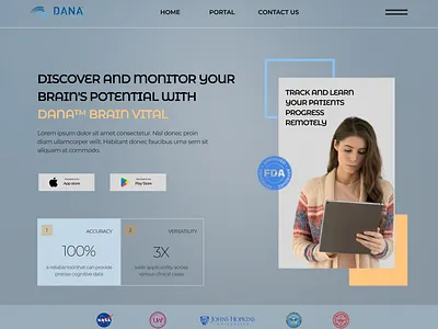 Medical Device Landing Page - Dana competitor analysis design medical device software ui user research ux xboring tech
