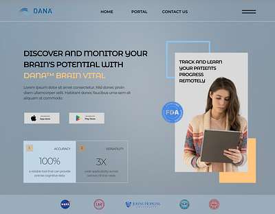 Medical Device Landing Page - Dana competitor analysis design medical device software ui user research ux xboring tech