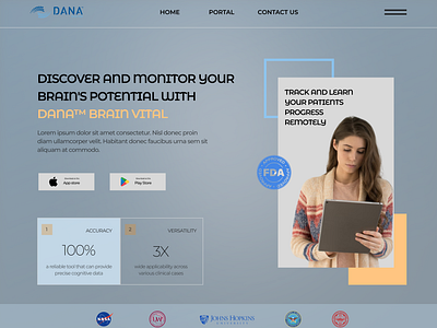 Medical Device Landing Page - Dana competitor analysis design medical device software ui user research ux xboring tech