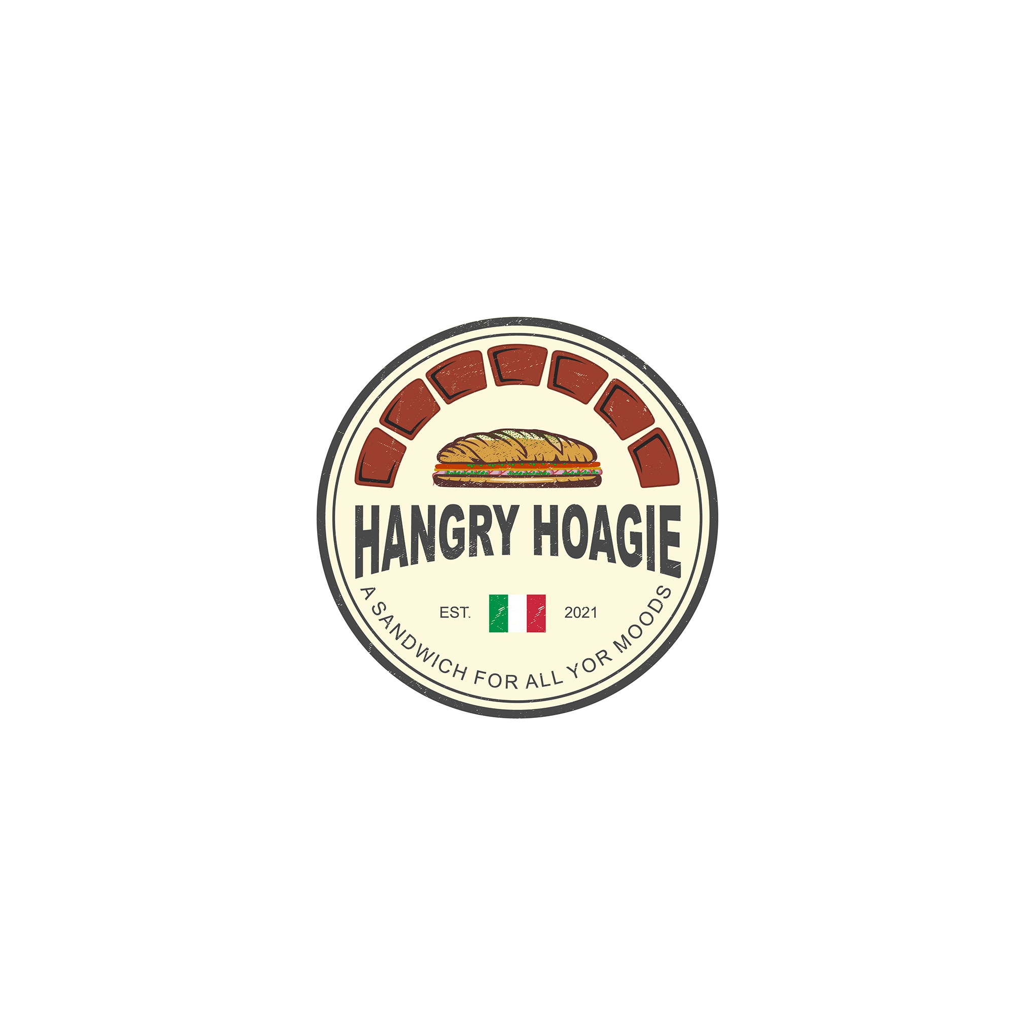 Hangry Hoagie branding design graphic design illustration logo vector
