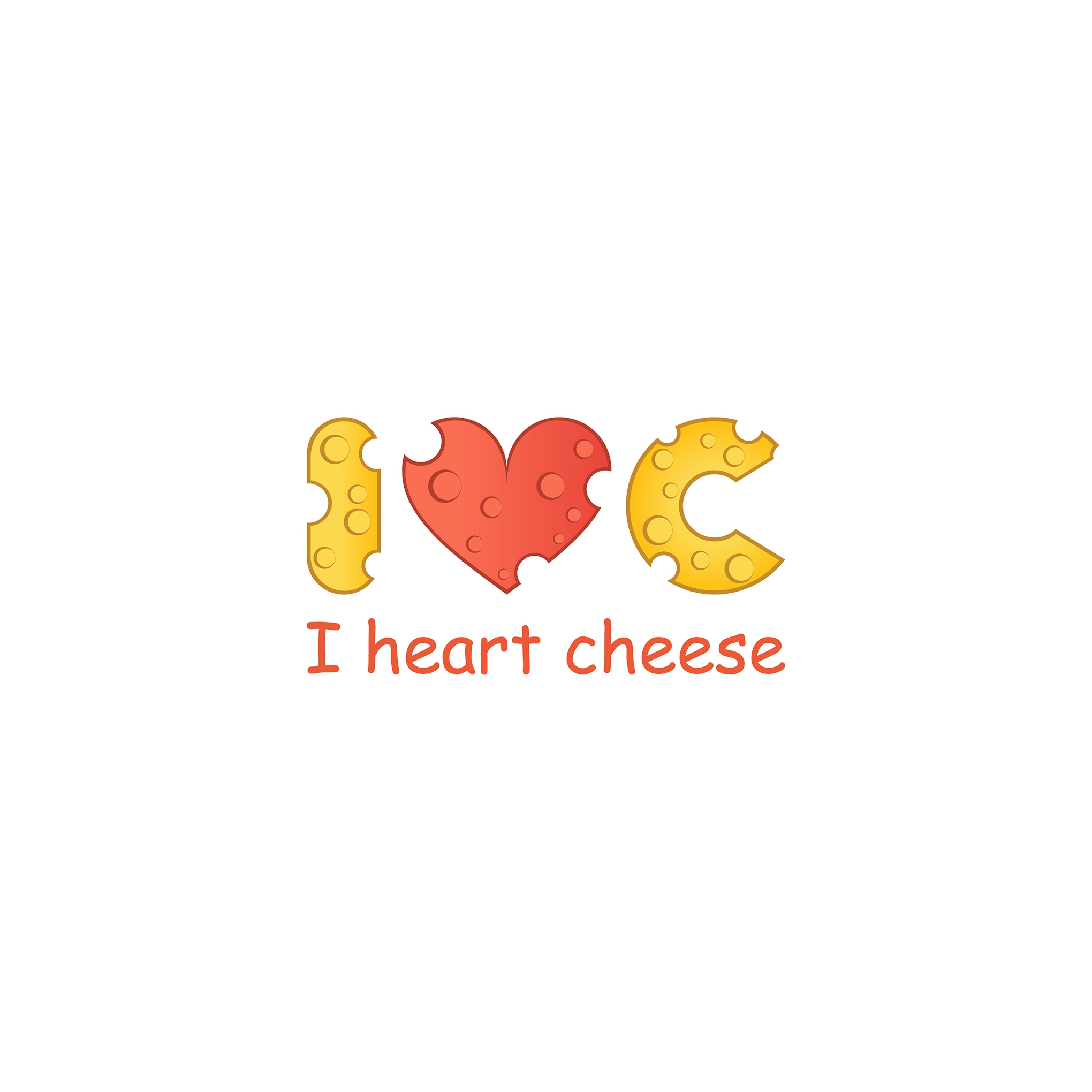 I Heart Cheese branding design graphic design illustration logo vector