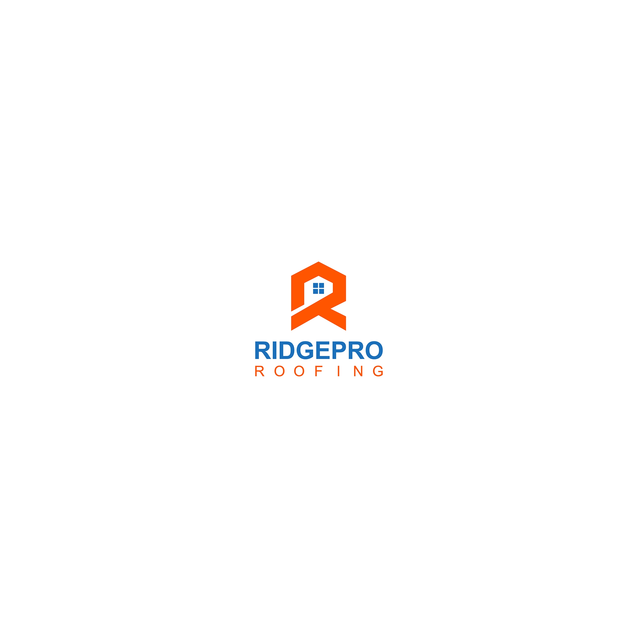 Ridgepro Roofing branding design graphic design illustration logo vector