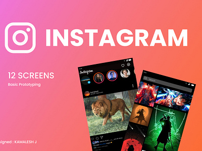 Instagram UI Kit 2023 1.0 app branding design instaui socailmedia template ui ux