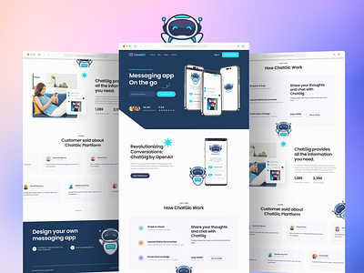 ChatGic Website Design ai chatgpt dribbbledesign dribbbleui fullpagedesign interactiondesign ui uidesign uielements uiinspiration uiux userinterface userjourney webexperience webinterface website websiteconcept websitelayout websiteredesign webtypography