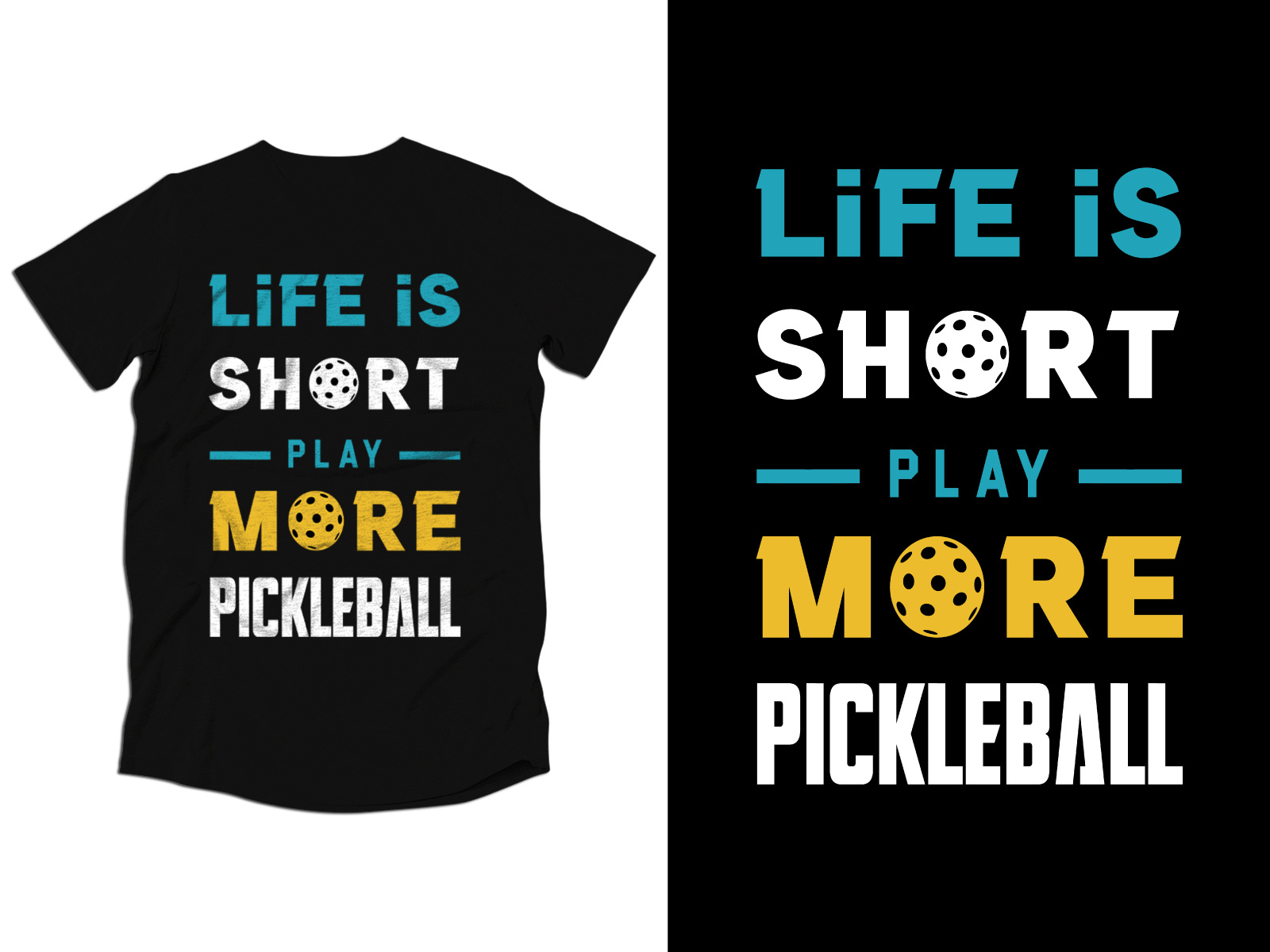 Life is Short Play More Pickleball Tshirt Design by Ashraful on Dribbble