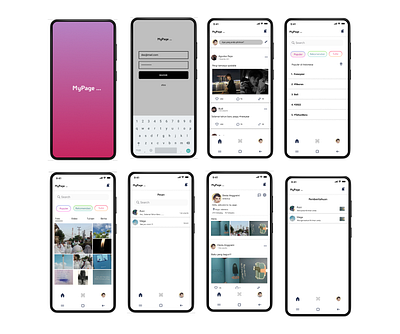 My Page app design ui uiux ux