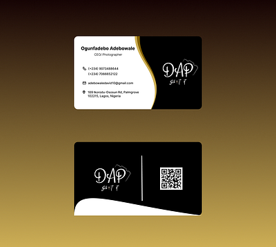 Dap Shot Business Card branding business card graphic design photography