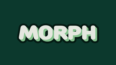 Morph animation branding design graphic design illustration logo motion graphics