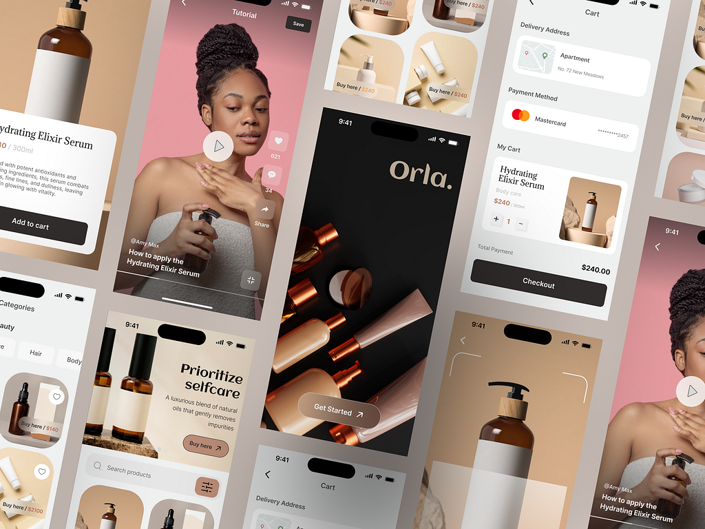 Orla: Skin Care App Design by Racheal James on Dribbble