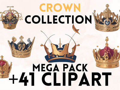 Crown Clipart clip art clipart clipart png crown design graphic design illustration king png