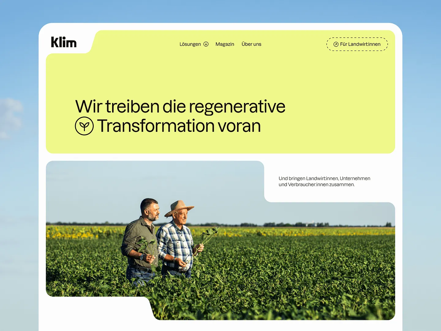 Innovative Farm Website Design for Regenerative Agriculture