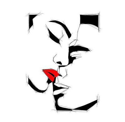 Kiss design graphic design illustration logo