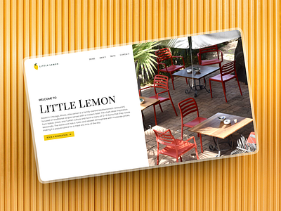 Little Lemon Restaurant | Website Design design landing page lemon little restaurant ui web web design website